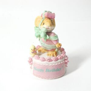 Mouse Happy Birthday San Francisco Music Box Company 1991 Vintage Figurine